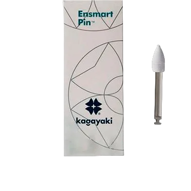 Полиры силиконовые Ensmart Pin Пуля (бел. груб.), на пласт.ножке, (ENP 125-1) - (1 х 10шт.)