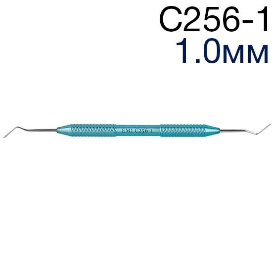 Гладилка C256-1, дистально-медиальная каплевидная, изгиб 40гр, 1,0 мм, ЭМИ