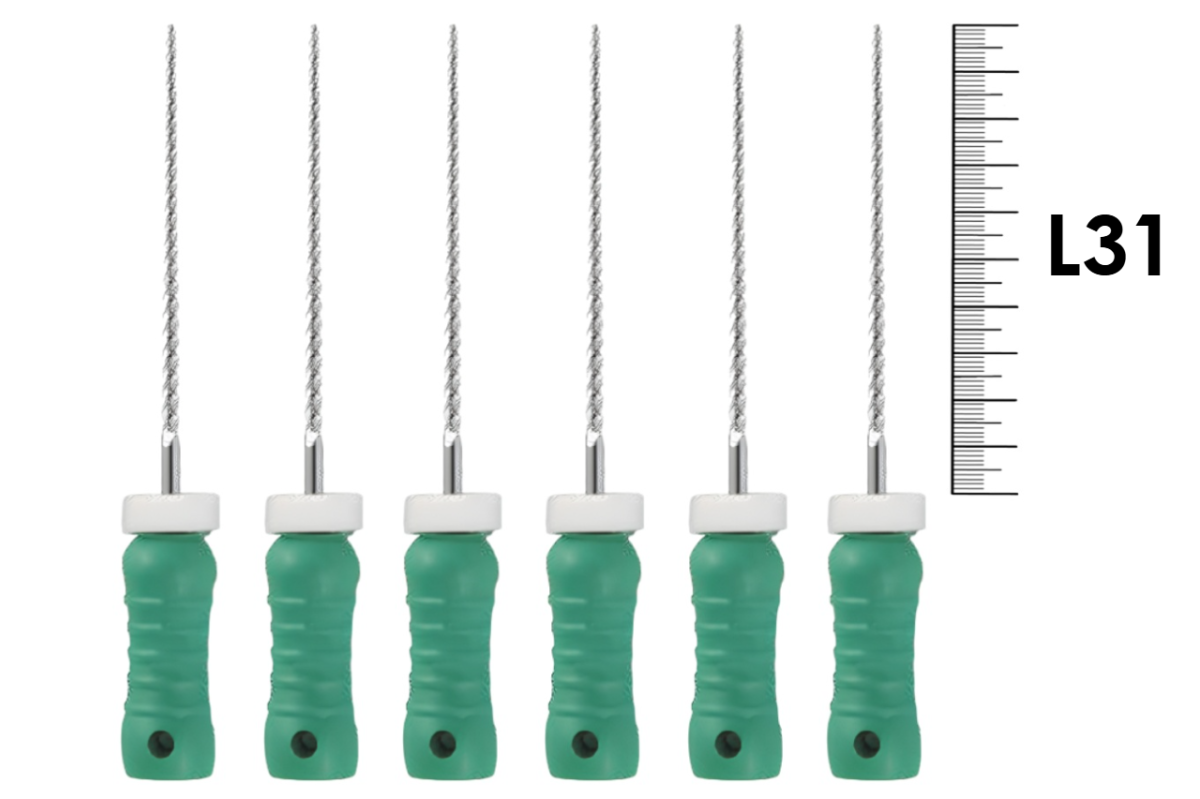 K-File ReadySteel 31мм №35 (6 шт), Dentsply Sirona - ручные файлы, каналорасширители, в стерильном блистере