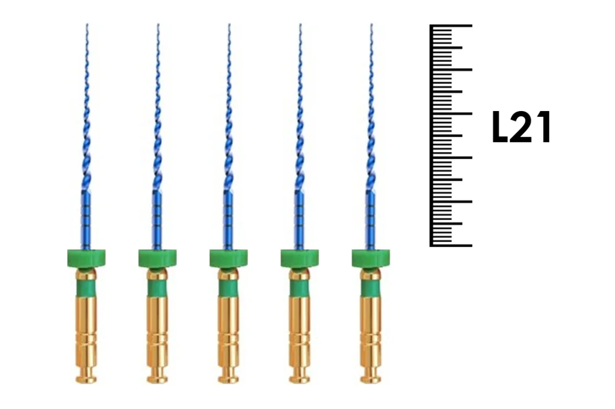 T-Flex 21мм .04 №35 (5 шт), Еврофайл - машинные файлы, никель-титан