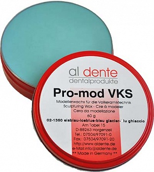 Воск моделировочный \Pro-mod VKS\ голубой (iceblue), 60 г