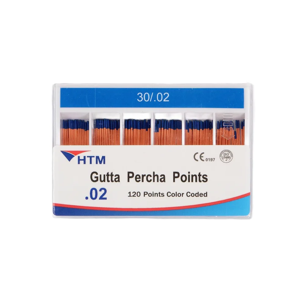 Штифты гуттаперчевые HTM .02, размер 30 (120 шт.), HTM Dent