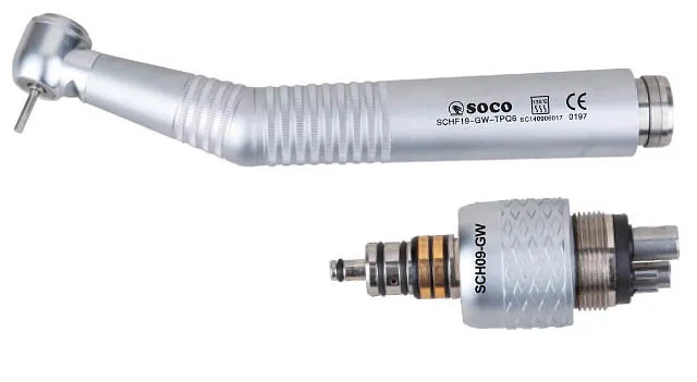 Наконечник F19-GS-SPQ6, ортопедическая головка, совместимость с W&H, Soco - турбинный, быстросъёмный, с фиброоптикой