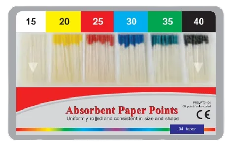 Абсорберы Taper PT0104-20, конусность 04, размер 20, President Dental - штифты бумажные