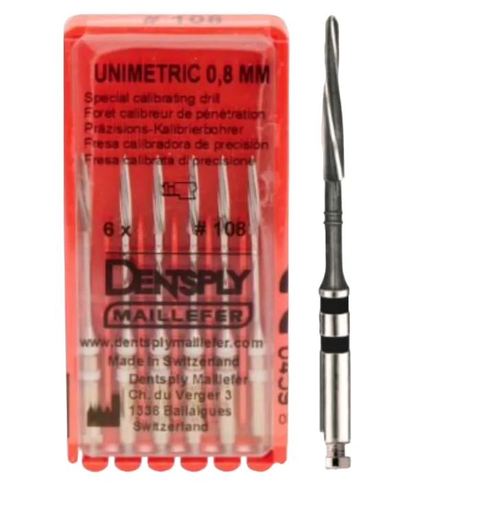 Unimetric калибровочный дриль №310 черн. 2 полосы (6 шт), Dentsply Sirona