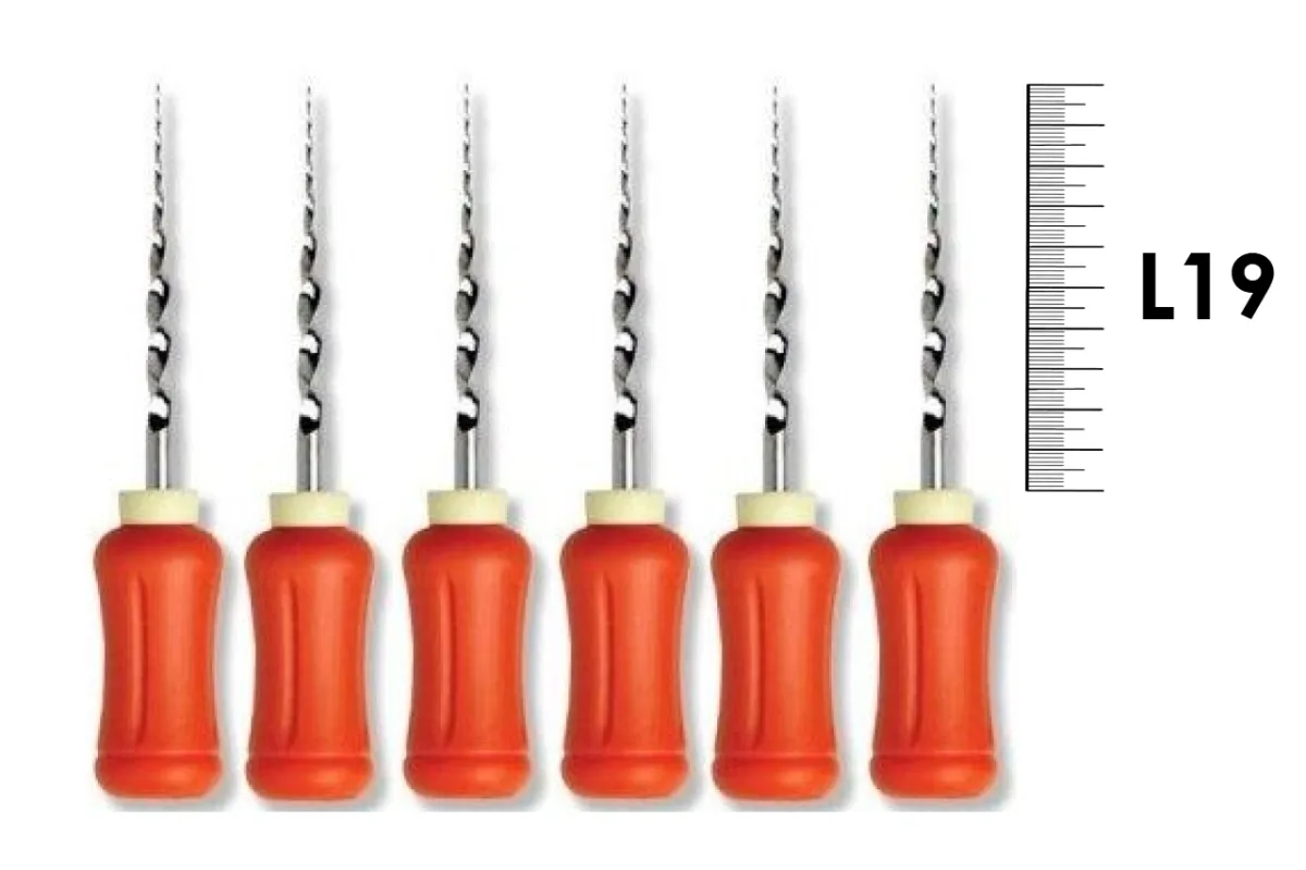 ProTaper  Univ. Hand use SX/19мм 6 шт. - ручной файл с прогрессирующей конусностью (оранжевый).