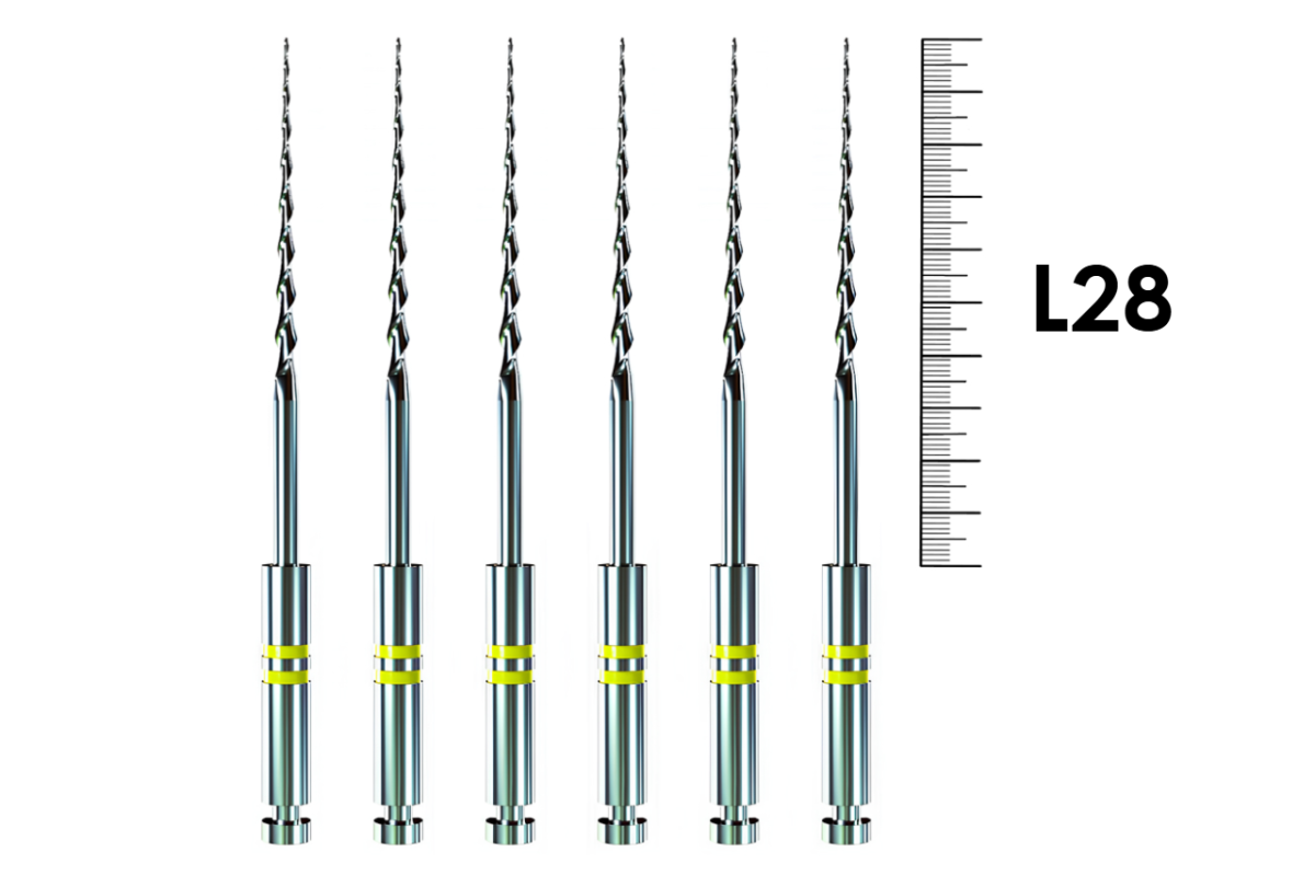 E3 Small Apical Rotary System 28мм .06 №20 (6 шт), EndoStar - машинные файлы
