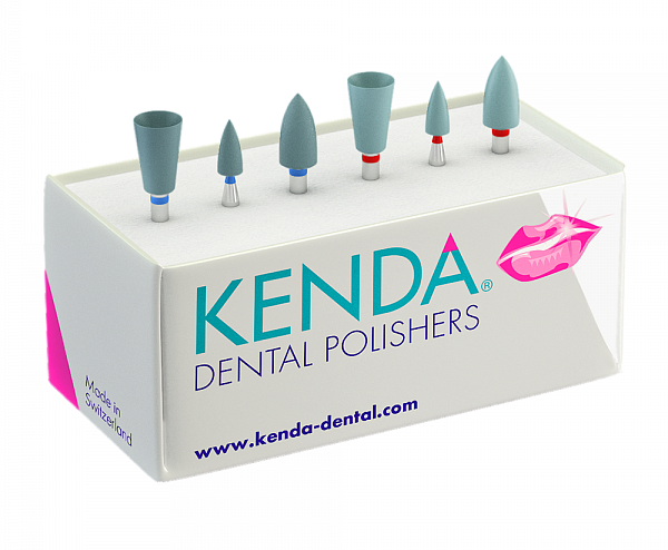 Дентальные полиры Kenda, полировальные головки, арт. 0250, 6шт