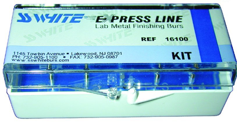 Набор твердосплавных боров express line lab metal finishing bur kit (6 шт), SS White