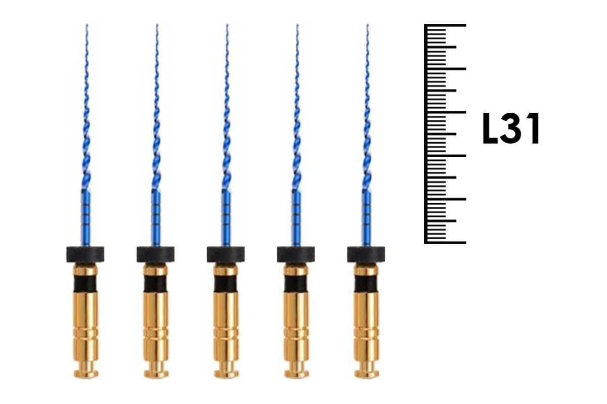 T-Flex 31мм .04 №40 (5 шт), Еврофайл - машинные файлы, стерильные, никель-титан