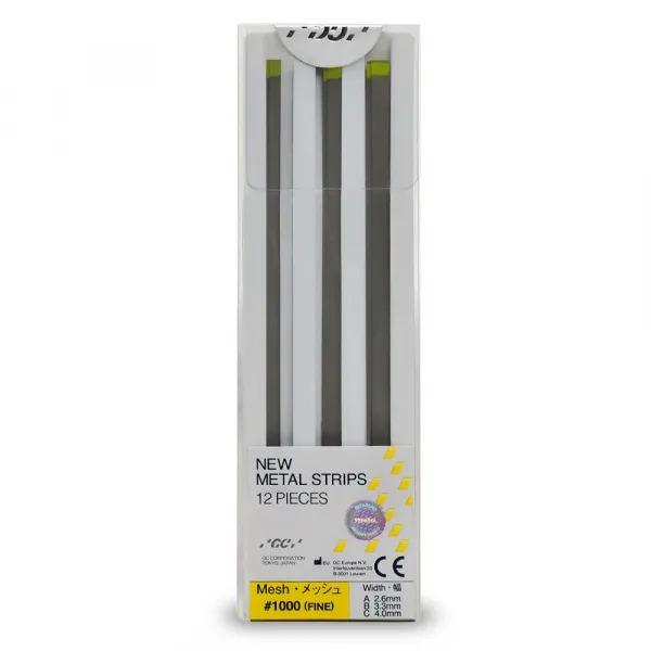 Metal Strips металлические штрипсы желтые №1000 (Fine), 12шт, GC