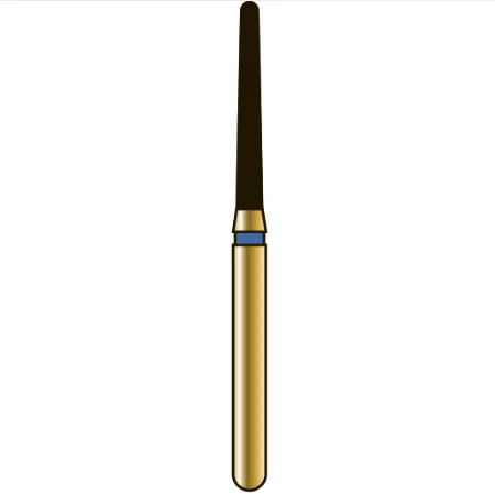 G850 конический с закругленным торцом, длина 10 мм, ISO 014, хвостовик FG ISO 314, зернистость 40, красное кольцо (5 шт.), Diatech - бор алмазный
