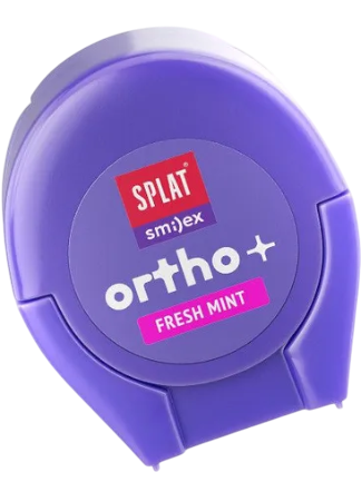 Зубная нить ортодонтическая SPLAT Smilex ORTHO+ объемная со вкусом мяты, 30 шт