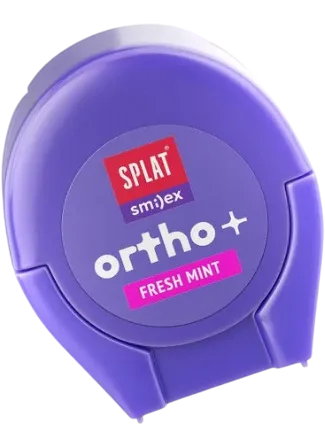 Зубная нить ортодонтическая SPLAT Smilex ORTHO+ объемная со вкусом мяты, 30 шт