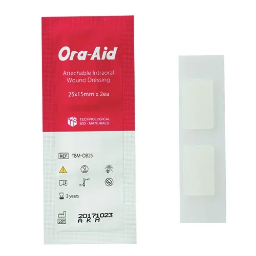 Заживляющий пластырь для слизистой рта ORA-AID, 25*15 мм, 1 шт