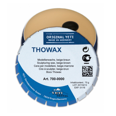 Воск моделировочный Thowax , бежево-коричневый, жестяная банка, 70г