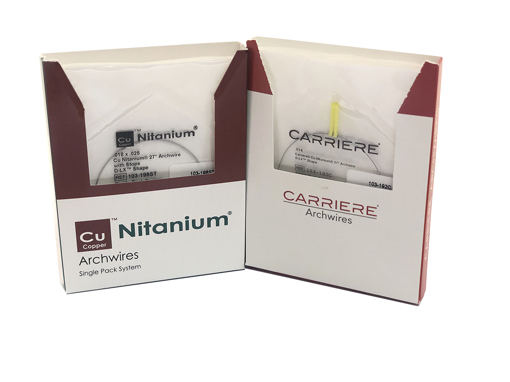 Дуга CuNitanium Carriere D-LX 27° SP 016/0.41мм