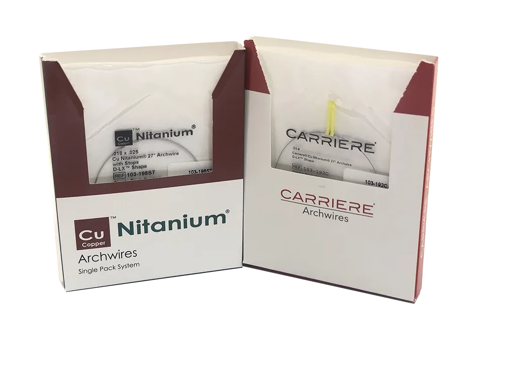 Дуга CuNitanium Carriere D-LX 27° SP 016/0.41мм