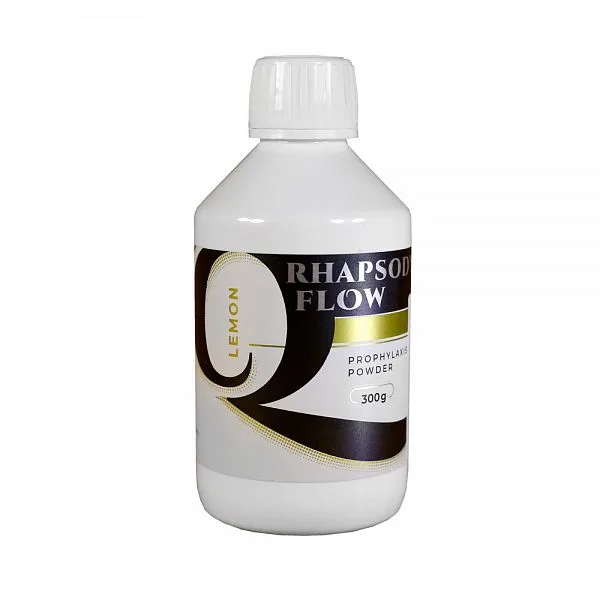 Rhapsody Flow Prophylaxis Powder, лимон (300 г), Queen Dental - порошок для Air-Flow