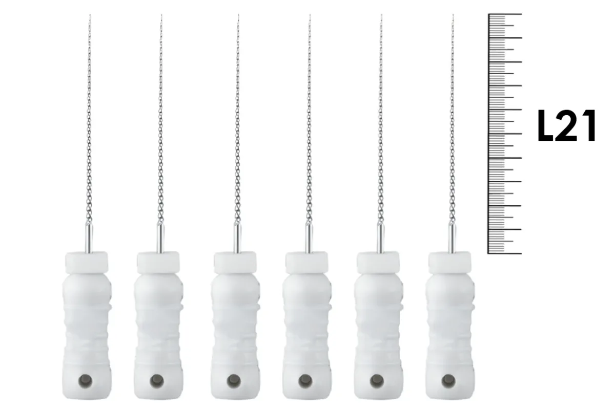 K-File ReadySteel 21мм №15 (6 шт), Dentsply Sirona - ручные файлы, каналорасширители, в стерильном блистере