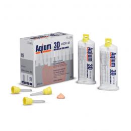 Aqium 3D MEDIUM в двойном картридже (2 х 50 мл), насадки смесительные NT желтые - 12 шт./уп.