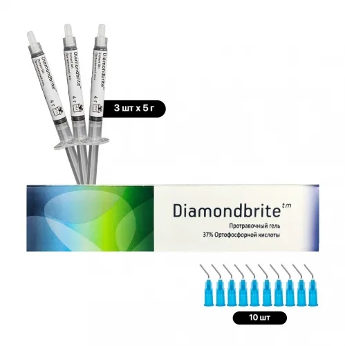 Diamondbrite Etch Gel Blue гель протравочный 3 шприца