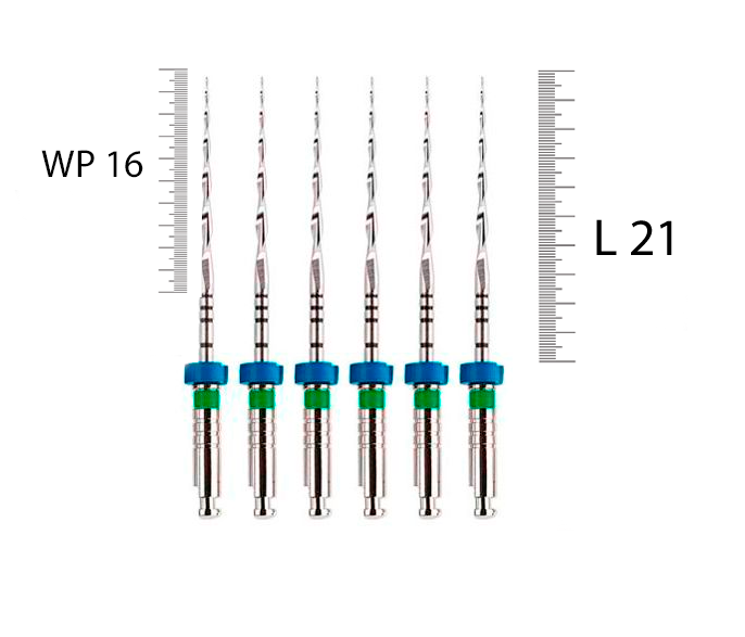 Mtwo 21мм, 06, N35 (6 шт), VDW - машинные файлы, WP 16