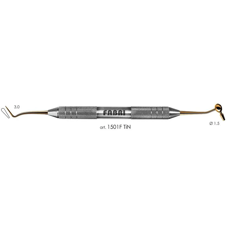 Штопфер-конденсатор Fabri 1501F TiN (золото) толстая ручка