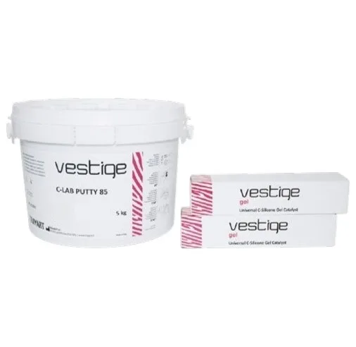 Vestige C-Lab Putty 85 5 kg + 2 Cat Gel - С-силикон лабораторный (набор), TRAYART