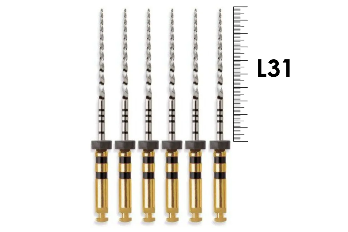 ProTaper Universal 31мм F4 (6 шт), Dentsply Sirona - машинные файлы, черные