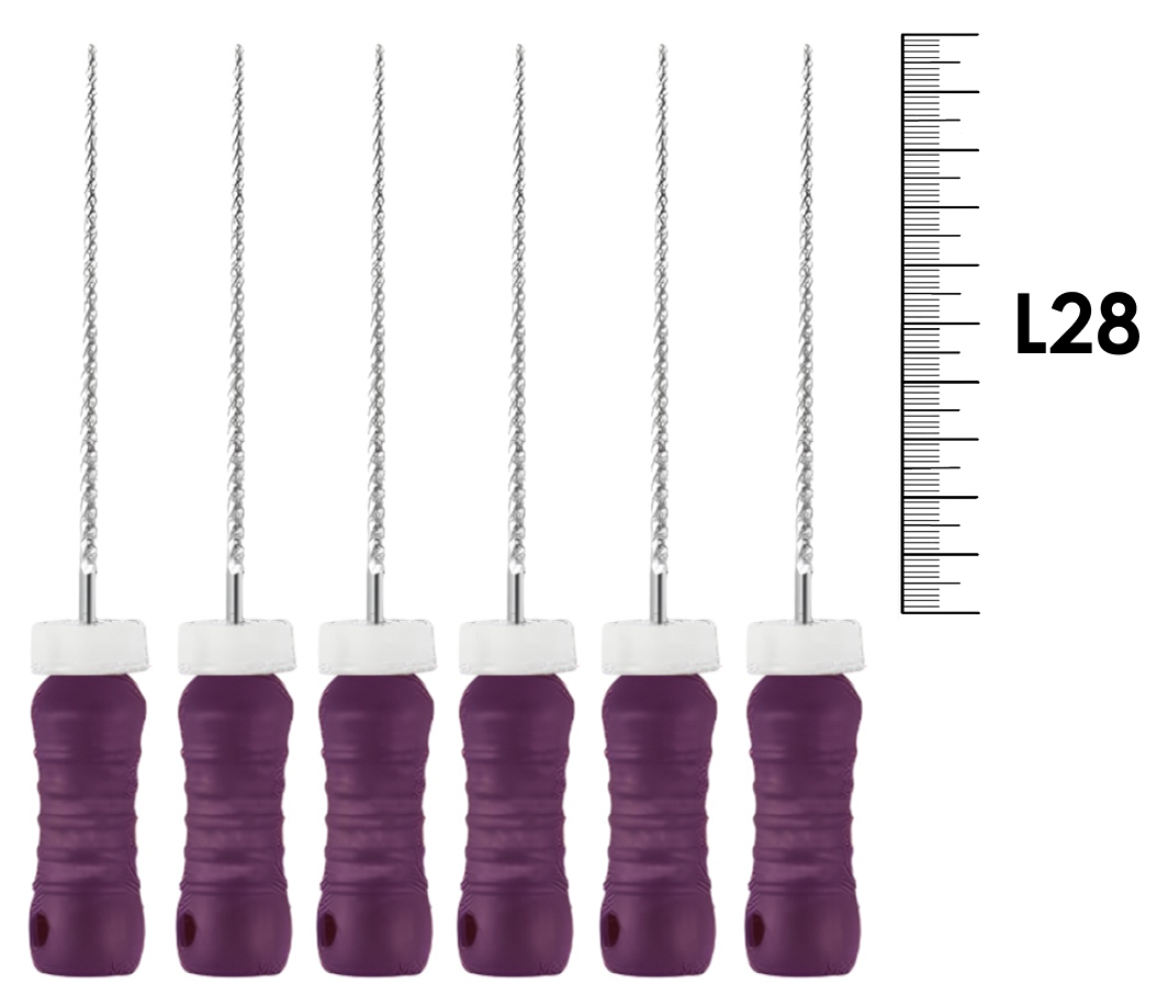 K-Reamers 28мм №10 (6 шт), Dentsply Sirona - ручные файлы, каналорасширители