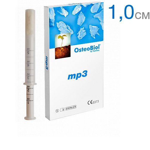 Osteobiol MP3 - гель в шприце 1см3. Смесь гранул и Geo-0 (90%гранул,10%-коллагена)  A3005FS