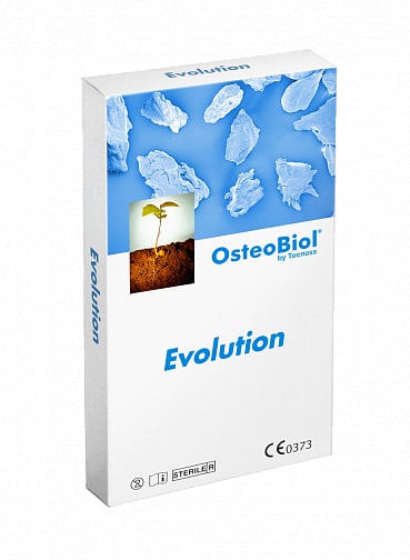 OsteoBiol Evolution, мембрана резорбируемая, 30x30х0,6мм толстая, конский коллаген - (1шт.)