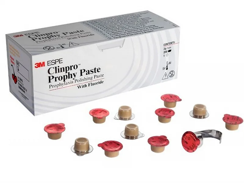 Паста Clinpro Prophy Paste абразивная, мелкой зернистости, вкус черешни, 200 капсул, (12613)