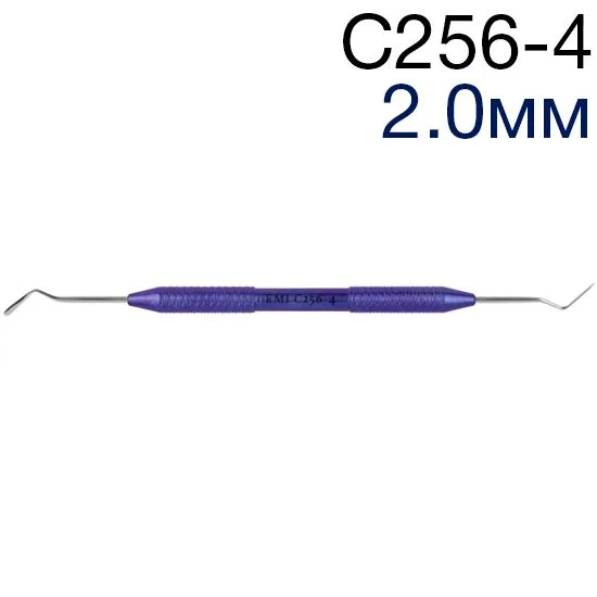 Гладилка C256-4, дистально-медиальная каплевидная, изгиб 40гр, 2,0 мм, ЭМИ