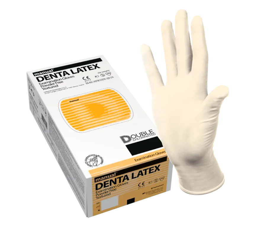 Перчатки латексные Manual DC750 смотровые нестерильные 9.5 XL (50шт)