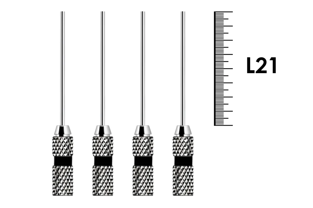 Finger Plugger 21мм №2 (4 шт), Dentsply Sirona - уплотнитель гуттаперчи для вертикальной конденсации, ручной, нержавеющая сталь
