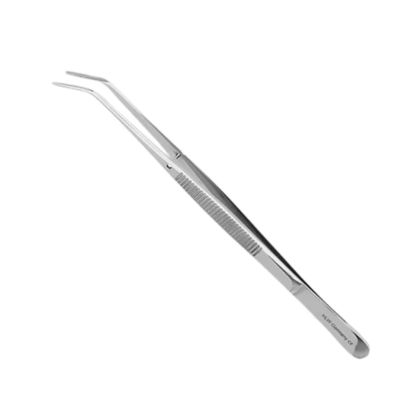 Пинцет стоматологический изогнутый Pin, для пинов, 150 мм 22-5*