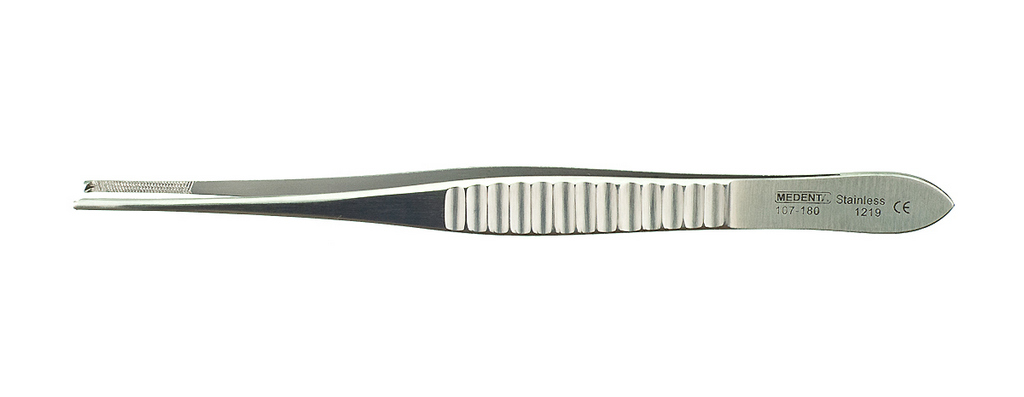 Пинцет хирургический Gillies, 1х2 зубый, 16см