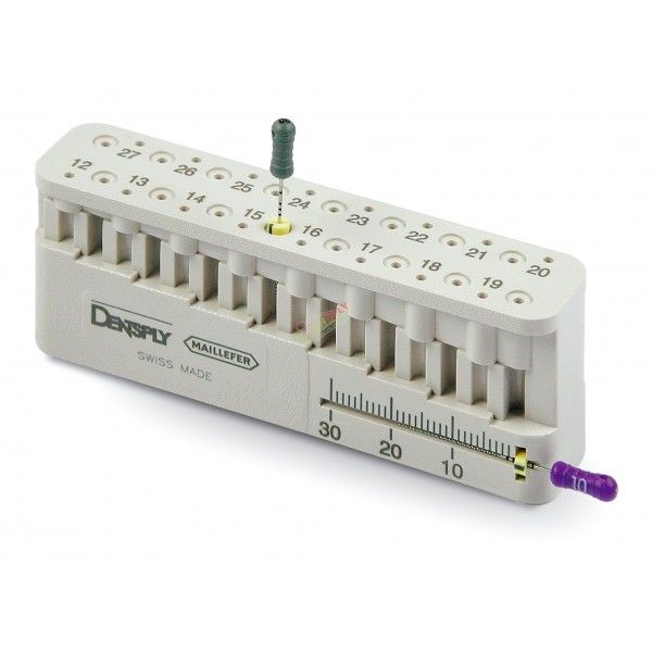 Mini-endo-block, Dentsply Sirona - аксессуары для эндодонтии, эндодонтическая линейка, пластик