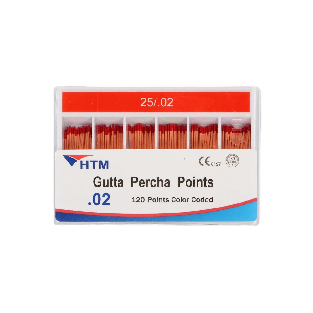 Штифты гуттаперчевые HTM .02, размер 25 (120 шт.), HTM Dent