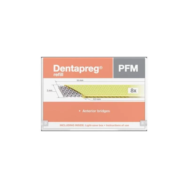 Dentapreg лента для шинирования PFM 8шт./5см.