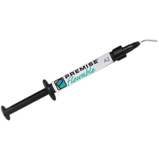 Композит Premise Flowable, текучий, наногибридный; 1 шприц (1,7 г), эмаль A2 + OptiShine, 3 шт