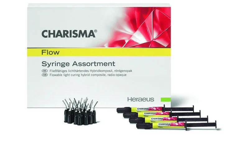 Charisma Flow Syr Assortment, микрогибридный композит, шприц (4 х 1.8 г.), Heraus Kulzer