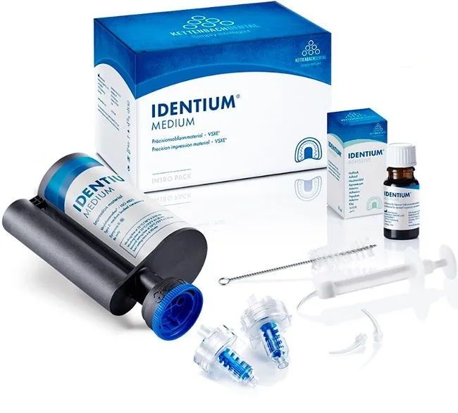 Identium Medium, набор Intro Pack: 380 мл + 10 мл, Kettenbach - материал оттискный