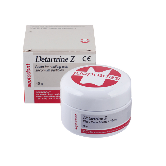 Detartrine Z-паста д/удал.зубного камня и полир-я пломб, c цирконом, 45 гр (Септодонт)