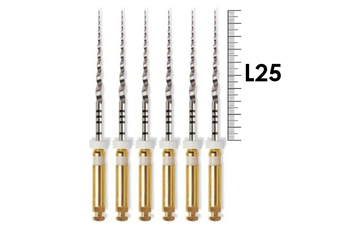 ProTaper Universal 25мм S2 (6 шт), Dentsply Sirona - машинные файлы, белые