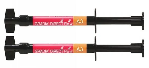 Gradia Direct Flo (2шпр.х1,5г) цвет A3, GC Corporation, Gradia Direct Flo, жидкотекучая Градия, Градия Фло, текучий светоотверждаемый композит