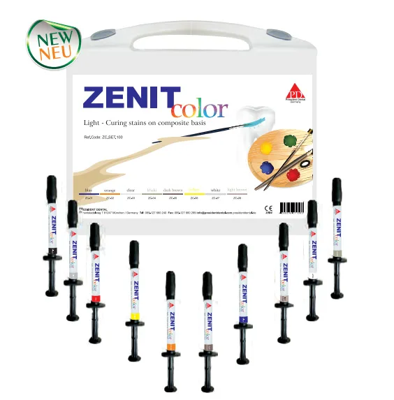 Zenit Color Kit, набор (10 x 1 г.), President Dental