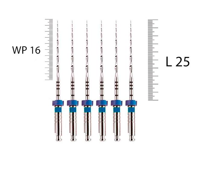 Mtwo 25мм, 05, N30 (6 шт), VDW - машинные файлы, WP 16